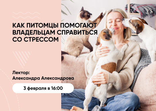 Вебинар «Как питомцы помогают владельцам справиться со стрессом»