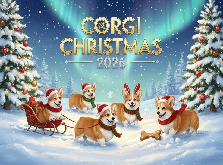 Корги Рождество 2026