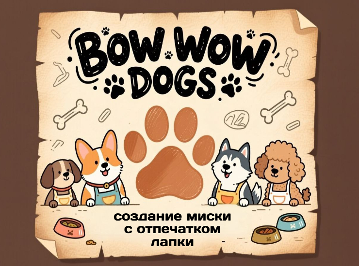 Мастер-класс по созданию миски с отпечатком лапки питомца