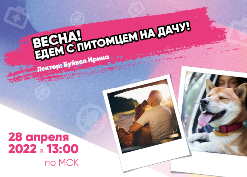 Вебинар «Весна! Едем с питомцем на дачу!»