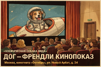 Дог-френдли кинопоказ фильма «Космическая собака Лида»