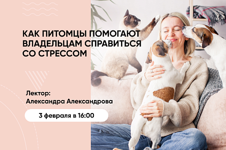 Как питомцы помогают человеку справиться со стрессом, обсудим на вебинаре Как питомцы помогают человеку справиться со стрессом, обсудим на вебинаре